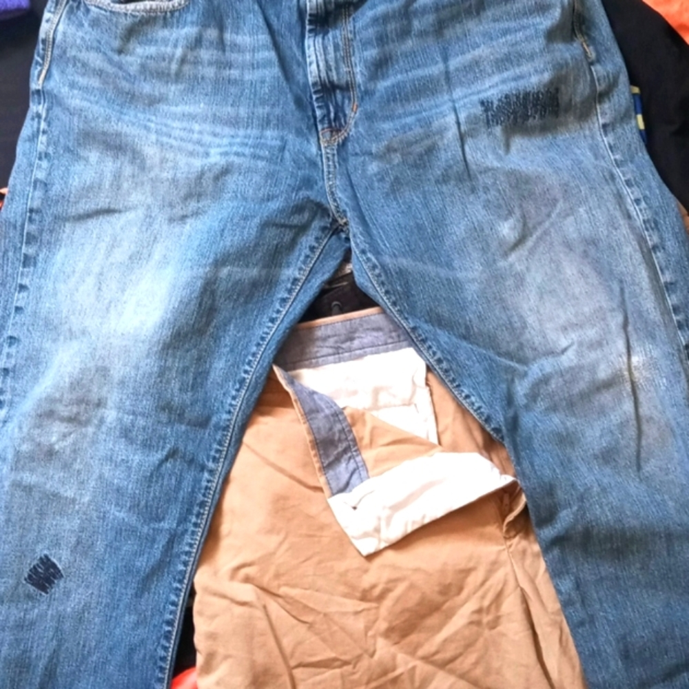 Nautica straight leg mens blue jeans